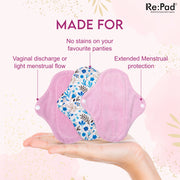 Reusable Pink Panty Liner Super Pack of 4| Softest Panty Liners | Multicolor