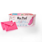 Reusable Maxi Sanitary Pad for Moderate flow (Color Pink) Pack of 2 (Washable cloth)